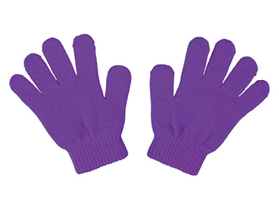 カラーのびのび手袋 紫