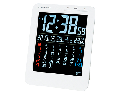 カラーカレンダー電波時計