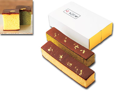 金箔カステラセット