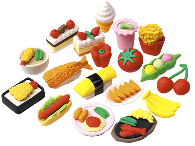 カラフルフード消しゴム1P