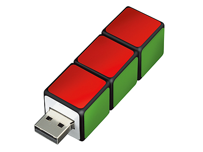 キューブ型USBメモリー
