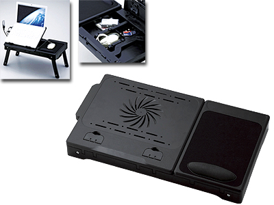 ノートPCテーブル(USBハブ・ライト付)