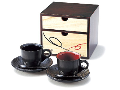 もくべぇ二段引出付コーヒーペア