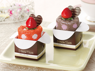 カップケーキタオル