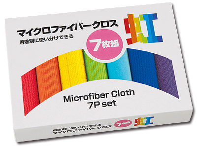 マイクロファイバークロス7枚組 虹
