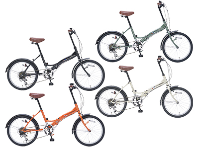 20インチ6段ギア折畳自転車