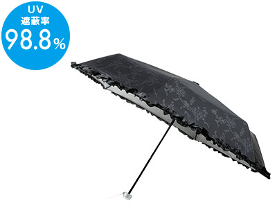 ローズガーデン 晴雨兼用折りたたみ傘
