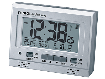 常時点灯機能付電波時計グッドライト
