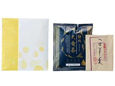 ドリップ緑茶・羊羹