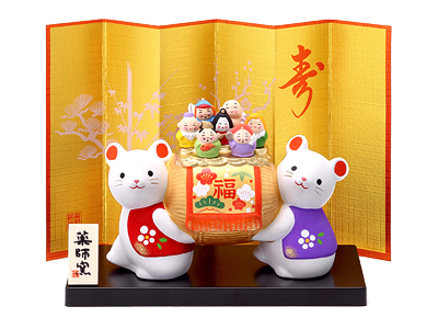 錦彩招福(尾長・七福神)