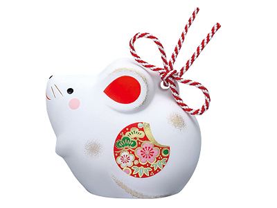 錦彩招福寿々(土鈴・中)