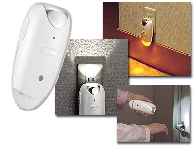 停電センサーLEDサーチライト ナイトライト付