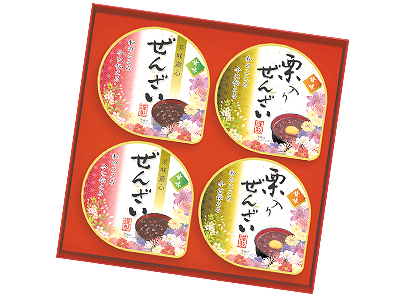 4個ぜんざい詰合せ