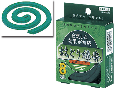 蚊とり線香小巻タイプ8巻入