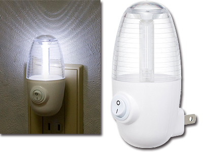 LEDスイッチ式ナイトライト  ホワイト
