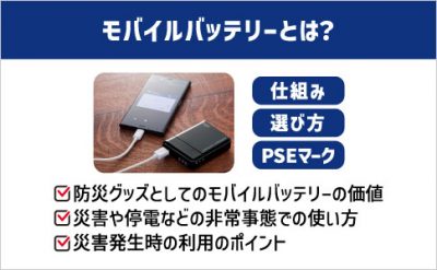 モバイルバッテリーとは？