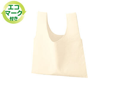 厚手コットン フラットミニマルシェバッグ