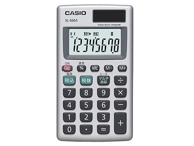 カシオ　手帳タイプ電卓 SL-660A-N