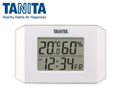 タニタ 薄型デジタル温湿度計