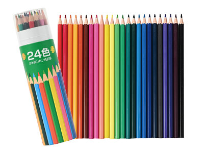 木を使わない 色鉛筆24色セット