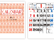 B3厚口文字月表カレンダー