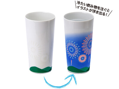 かくれ絵カップLタンブラー 花火
