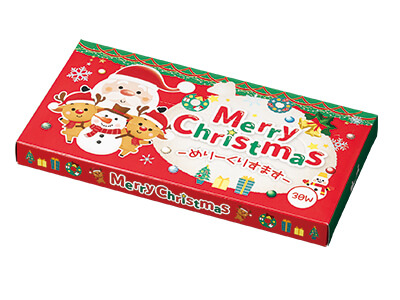 メリークリスマスBOXティッシュ30Ｗ