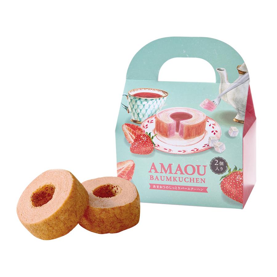 あまおうのしっとりバームクーヘン2個入