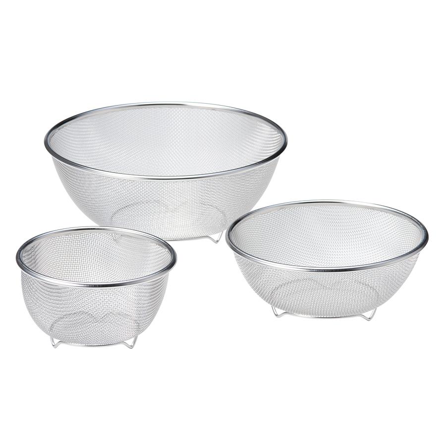 ステンレス製ザル 3サイズセット