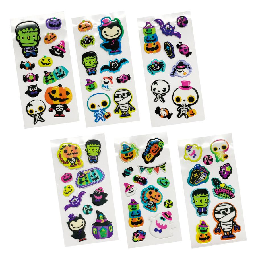 ハロウィンぷっくりミニシール