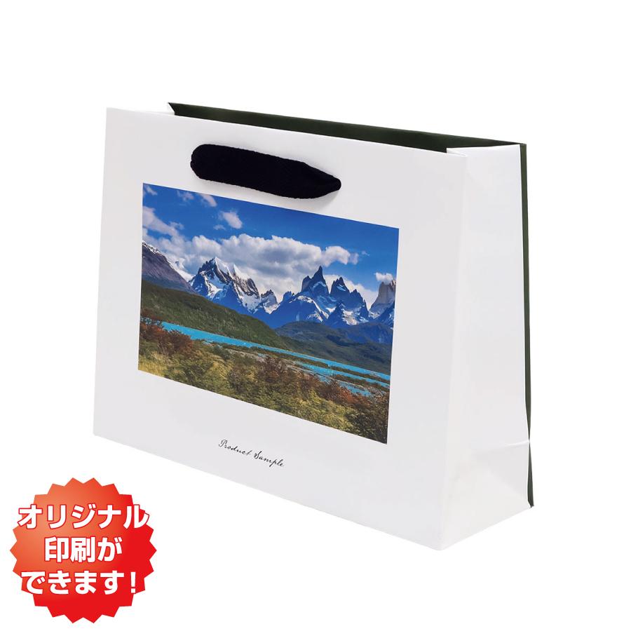 【小ロット】紙袋 横長ギフトバッグ L