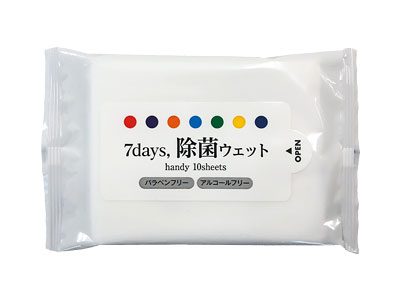 7days 除菌ウェットハンディ ノンアルコール