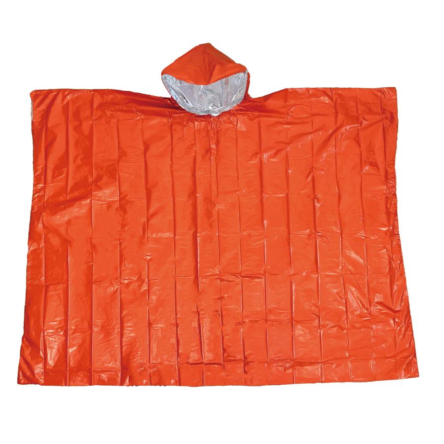 頭巾付防寒ポンチョ