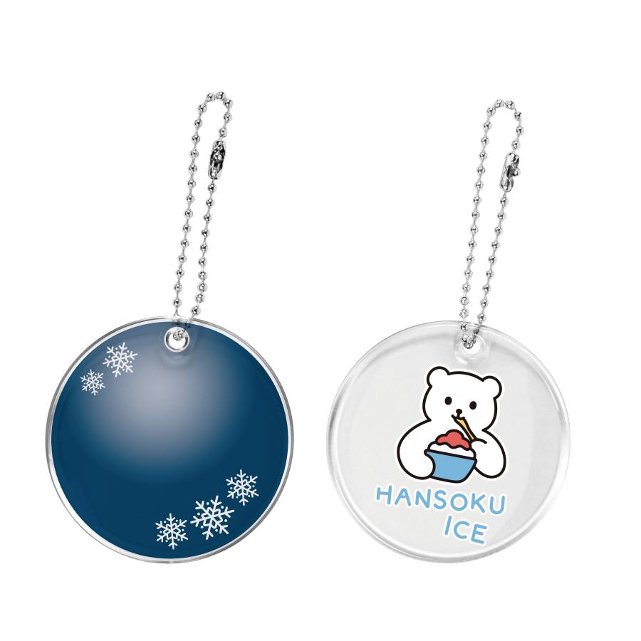 PVC 丸形クリアキーホルダー