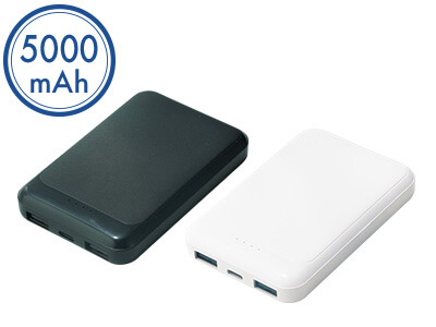 コンパクト＆スリム急速充電モバイルバッテリー5000