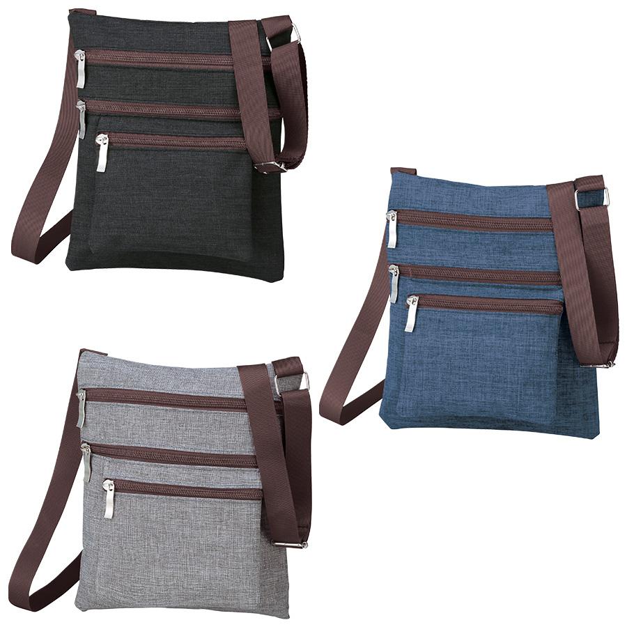 4ファスナーポケットショルダーバッグ