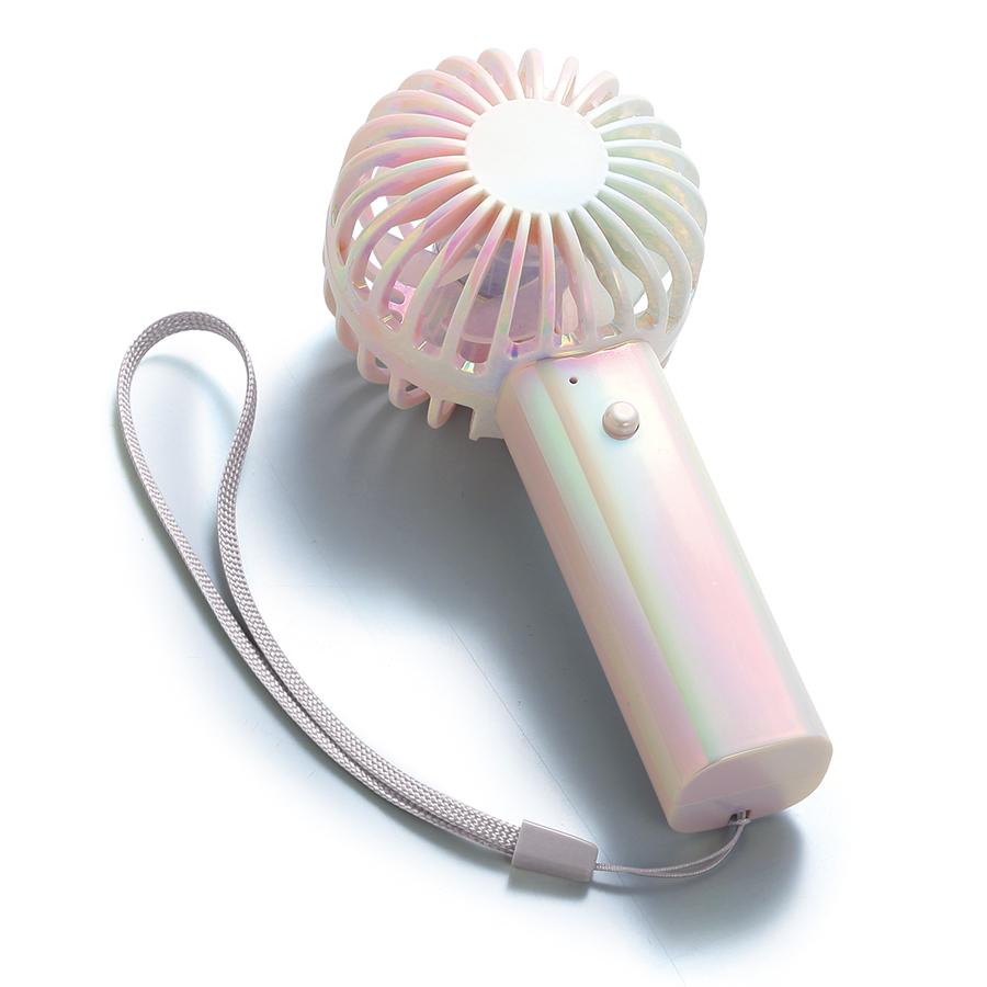オーロラ充電式ハンディファン(ストラップ付き)