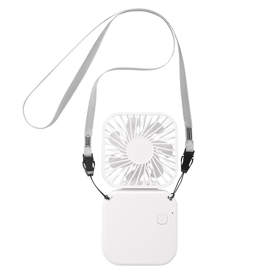充電式3WAY折りたたみハンディファン(ネックストラップ付き)