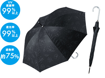 ラインフラワー／晴雨兼用長傘