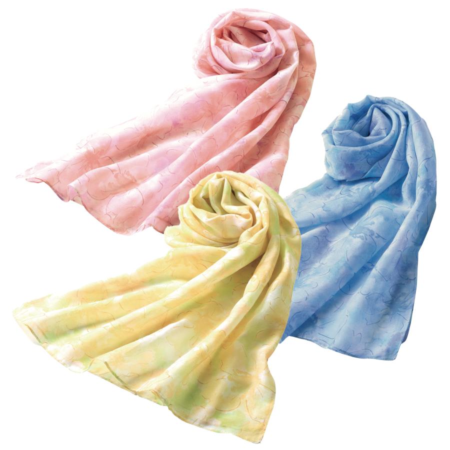 アラフル/UVケア花柄ストール