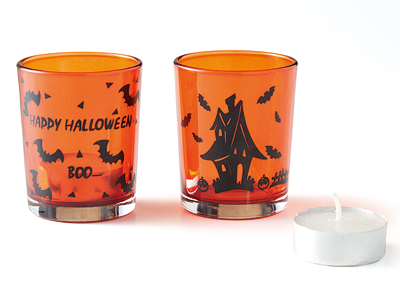 ハロウィンキャンドルグラス(キャンドル付き)