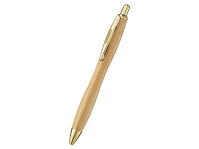 竹ごこち ノック式油性ボールペン黒0.7mm