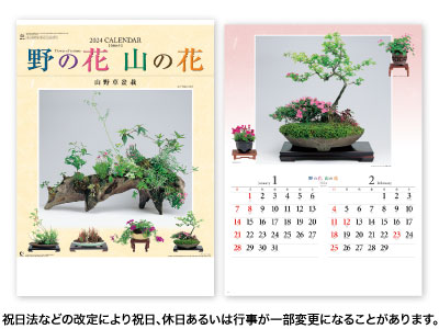 野の花・山の花カレンダー(山野草盆栽集）