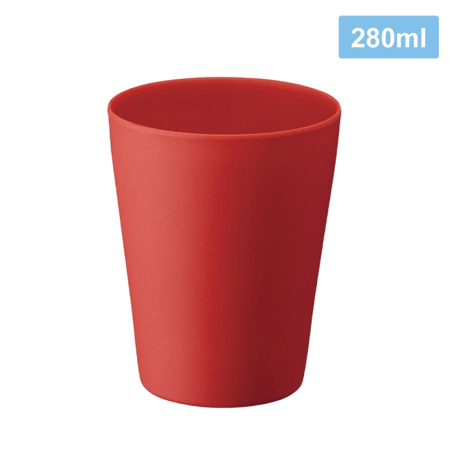 バンブータンブラー 280ml　レッド