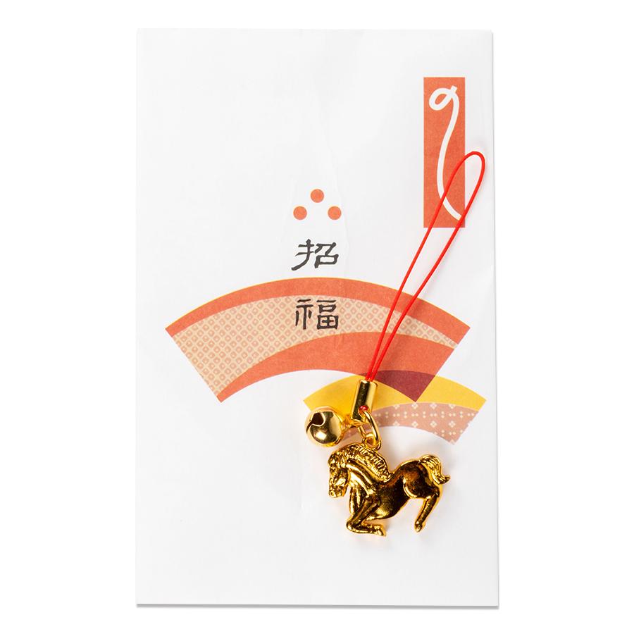 えと姿ストラップ鈴付(末広のし袋添付)