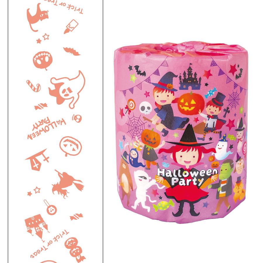 ハロウィンパーティートイレットプリントロールダブル