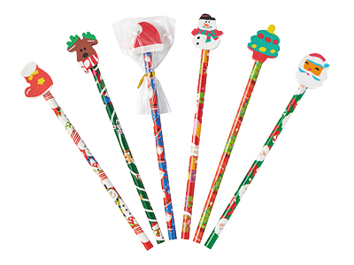 クリスマス 消しゴム付えんぴつ
