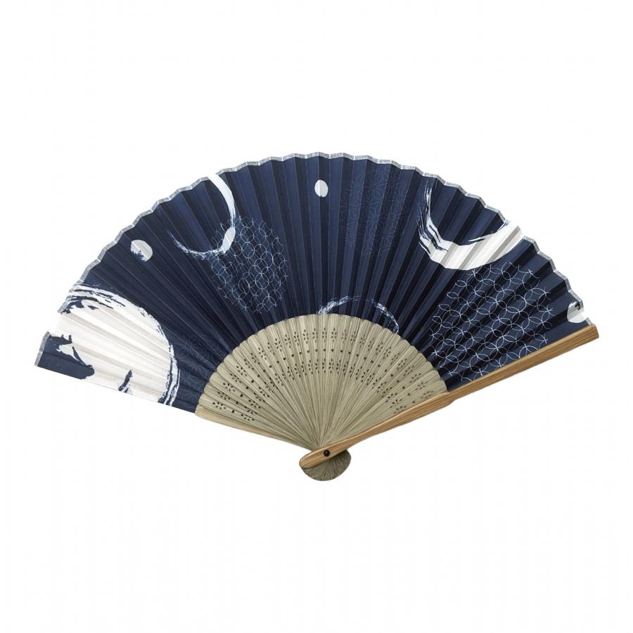 すす竹扇子 和文様 透明袋入り