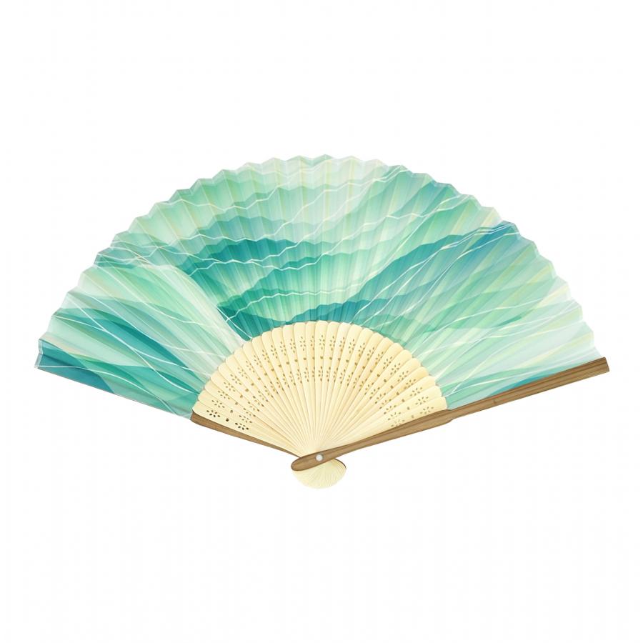 親すす竹扇子 かすみ 透明袋入り