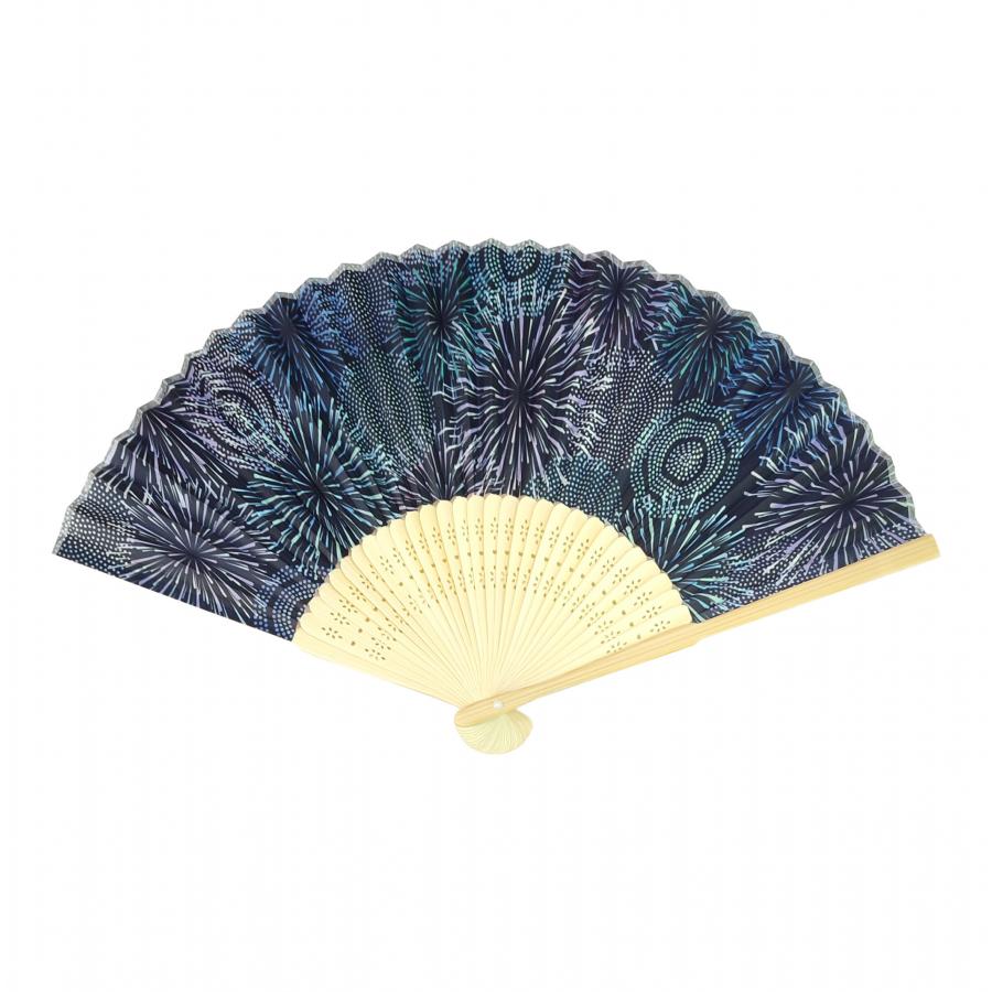 白竹扇子 花火 透明袋入り